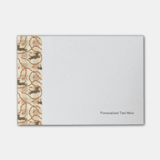 ソーセージの背景を持つラッキードッグ ポストイット