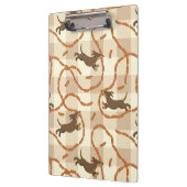 ソーセージの背景を持つ幸運な犬 クリップボード (左)