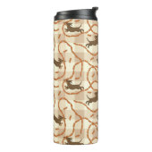 ソーセージの背景を持つ幸運な犬 タンブラー (回転左)