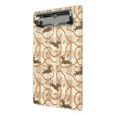 ソーセージの背景を持つ幸運な犬 ミニクリップボード (アングル2)