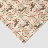 ソーセージの背景を持つ幸運な犬 薄葉紙 (詳細)