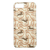 ソーセージの背景を持つ幸運な犬 Case-Mate iPhoneケース (裏面)