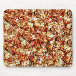 ソーセージのPepperoniピザ マウスパッド