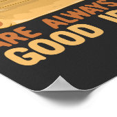 ソーセージは転が常に良いアイディア ポスター (角)