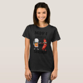 ソーセージをおすすめします 女性グルメ ソーセージL Tシャツ (正面フル)