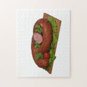 ソーセージをボード上に。 ジグソーパズル (縦)