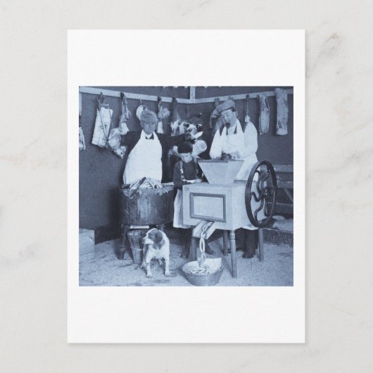 ソーセージを試せ!我々が見たものが手に入る ポストカード (正面)