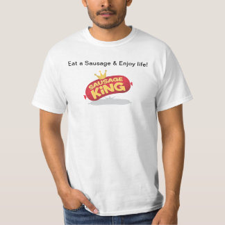 ソーセージを食べて下さい Tシャツ