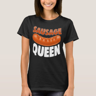 ソーセージク最高のイーンエバー女子ソーセージラブグルメ Tシャツ