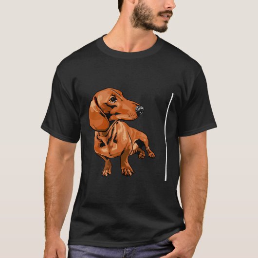 ソーセージドッグダシュント Tシャツ (正面)