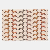 ソーセージドッグ・ダシュント ラッピングペーパーシート (正面3)