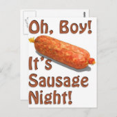 ソーセージナイトだ！ ポストカード (正面/裏面)