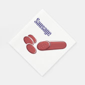 ソーセージナプキン スタンダードランチョンナプキン (角)