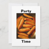 ソーセージパーティー時間招待状 招待状 (正面)