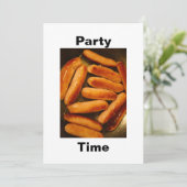 ソーセージパーティー時間招待状 招待状 (スタンド正面)