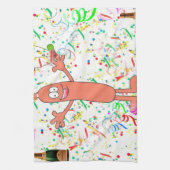 ソーセージパーティー キッチンタオル (縦)