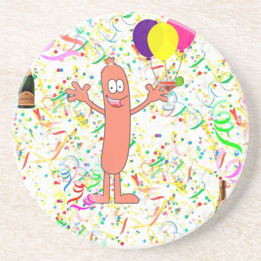 ソーセージパーティー コースター (正面)