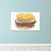 ソーセージビスケット キャンバスプリント (インサイチュ (ウッドフロア))