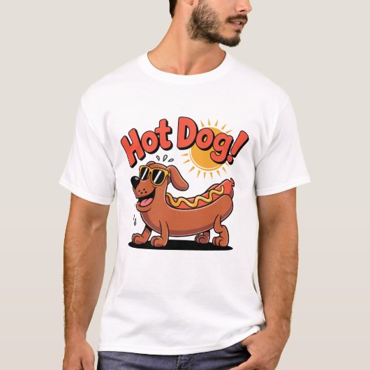 ソーセージホットドッグビベス Tシャツ (正面)