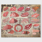 ソーセージラバーラッピング紙 ラッピングペーパー (フラット)