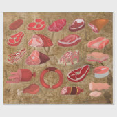 ソーセージラバーラッピング紙 ラッピングペーパー (フラット)