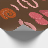 ソーセージラバーラッピング紙 ラッピングペーパー (角)