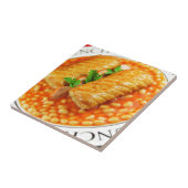 ソーセージロールおよび焼いたな豆 タイル (側面)