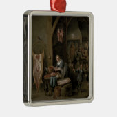 ソーセージ作り1651年 メタルオーナメント (右)