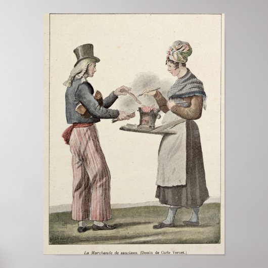 ソーセージ売り ポスター (正面)