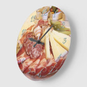 ソーセージ屋 ラージ壁時計 (傾斜)