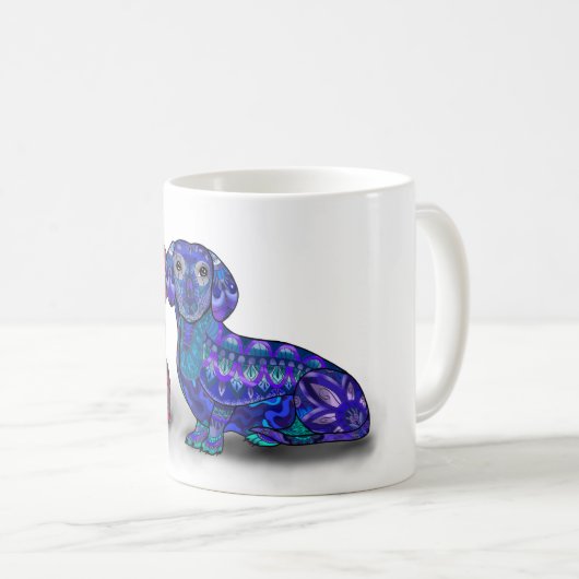 ソーセージ愛犬家 コーヒーマグカップ (正面右)