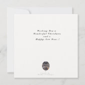 ソーセージ犬のクリスマスカード (裏面)