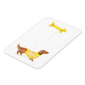 ソーセージ犬のバルーンマグネット付き可愛いダックスシャンド マグネット (左側)