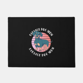 ソーセージ犬のママ ドアマット