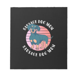 ソーセージ犬のママ ノートパッド