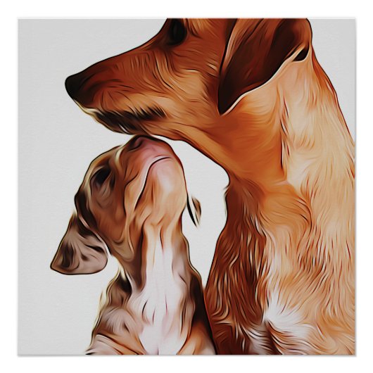 ソーセージ犬の子犬7週間ダッシュント誕生日ポス ポスター (正面)