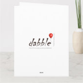 ソーセージ犬クリスマスカードのダシュント サンキューカード (裏面)