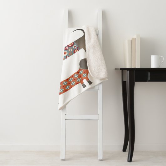 ソーセージ犬 |ダッおもしろいシュント恋人への贈り物 シェルパブランケット (インサイチュ)