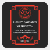 ソーセージ製造業者 スクエアシール (正面)