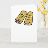 ソーセージ転が カード (黄色い花)