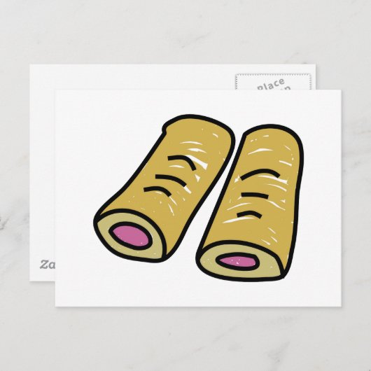 ソーセージ転が ポストカード (正面/裏面)