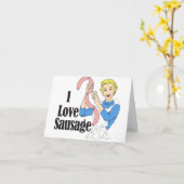 ソーセージ カード (黄色い花)