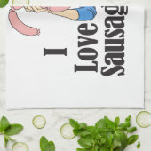 ソーセージ キッチンタオル (折り畳み)