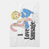 ソーセージ キッチンタオル (縦)