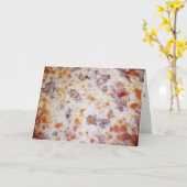 「ソーセージ·キノコ」誕生日カード カード (黄色い花)