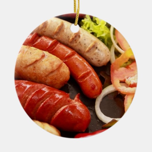 ソーセージ セラミックオーナメント (正面)