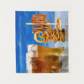 ソーセージ、プレッツェル、ビール タペストリー (正面)