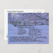 ソーセージ&リークスープレシピはがき ポストカード (正面/裏面)