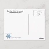 ソーセージ&リークスープレシピはがき ポストカード (裏面)