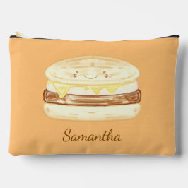 ソーセージ、卵、チーズサンドイッチ アクセサリーポーチ